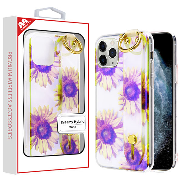 Picture of MyBat Dreamy Hybrid Case (With Wristband Stand) for Apple iPhone 11 Pro - Sunflower