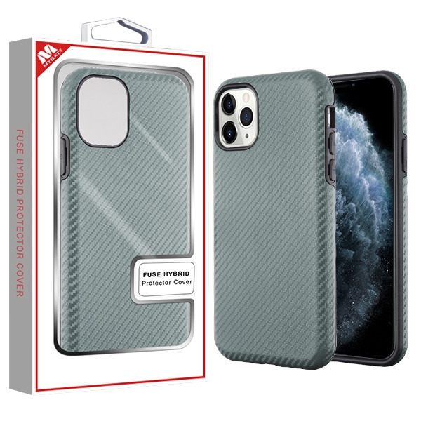 Picture of MyBat Fuse Series Case for Apple iPhone 11 Pro - Gray Carbon Fiber