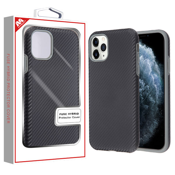 Picture of MyBat Fuse Series Case for Apple iPhone 11 Pro - Gunmetal Carbon Fiber