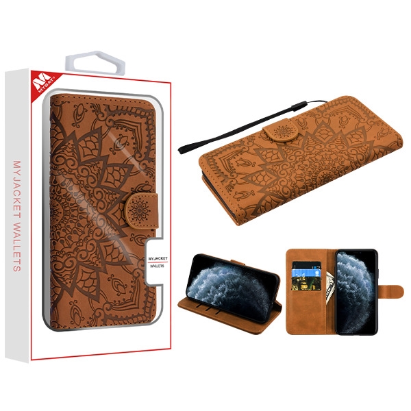 Picture of MyBat 3D Mandala MyJacket Wallet for Apple iPhone 11 Pro - Brown