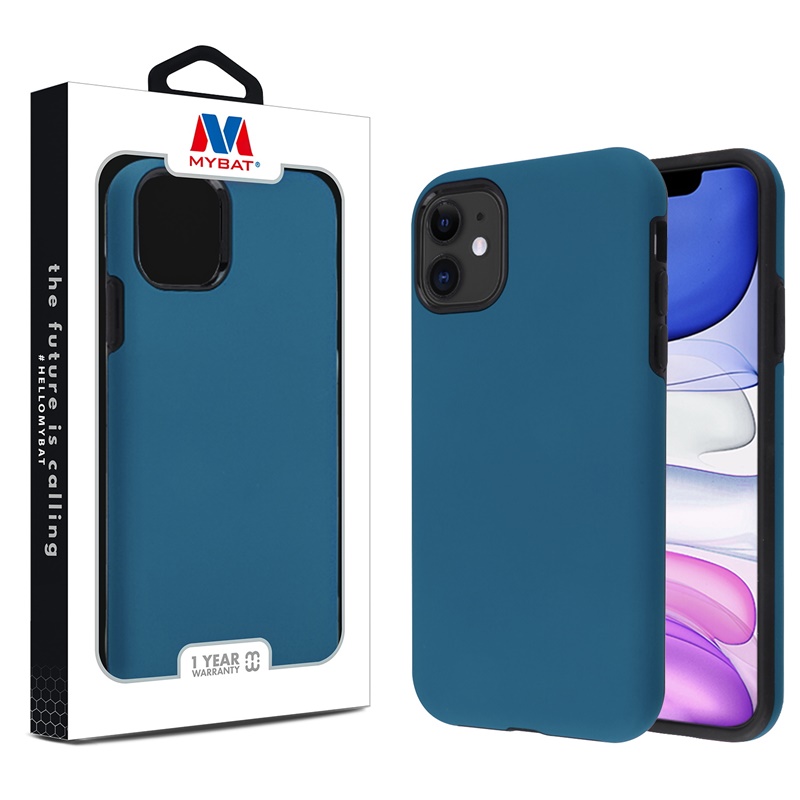 Picture of MyBat Fuse Series Case for Apple iPhone 11 - Rubberized Dark Blue / Black