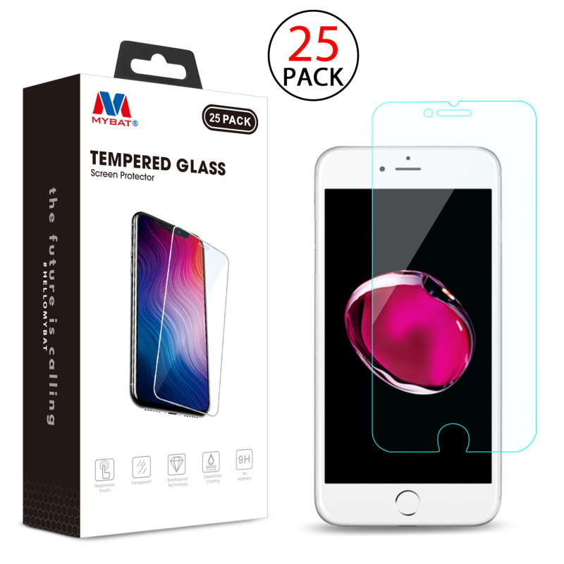 Picture of MyBat Tempered Glass Screen Protector (2.5D)(25-pack) for Apple iPhone 8 Plus/7 Plus / 6s Plus/6 Plus - Clear