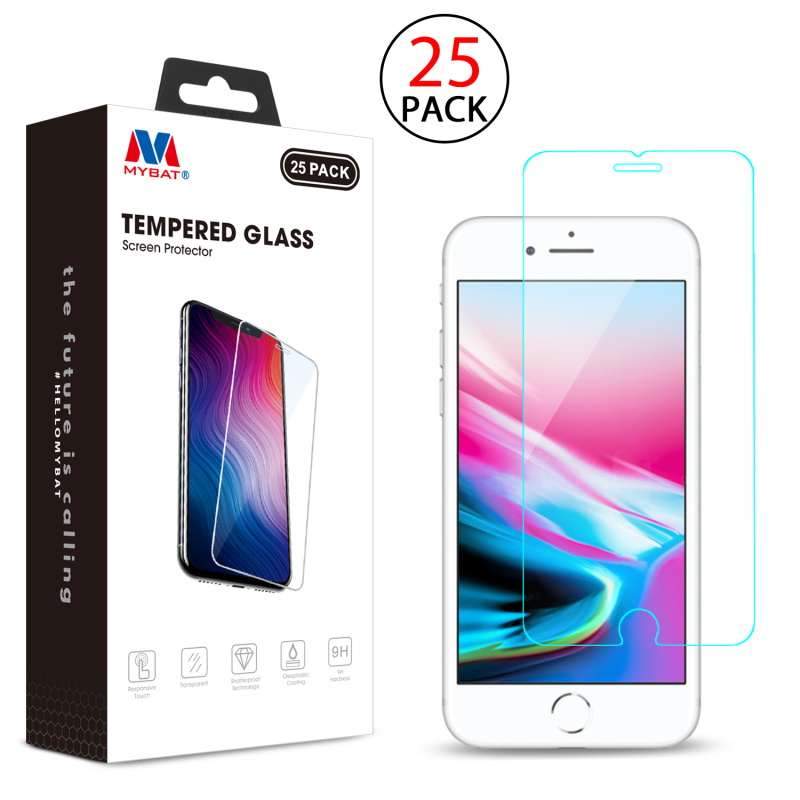 Picture of MyBat Tempered Glass Screen Protector (2.5D)(25-pack) for Apple iPhone 8/7/6s/6 - Clear