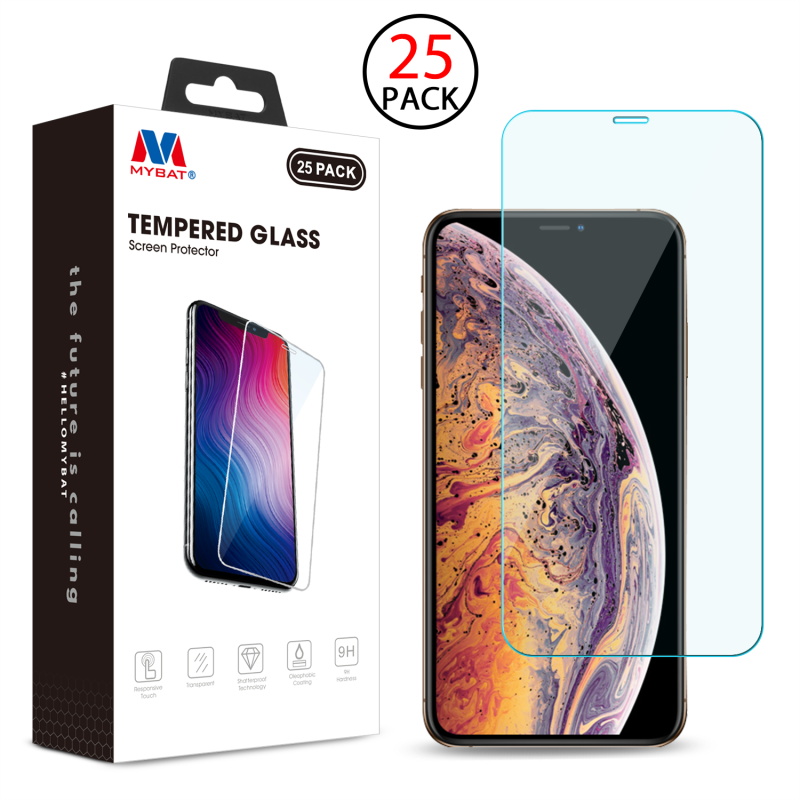 Picture of MyBat Tempered Glass Screen Protector (2.5D)(25-pack) for Apple iPhone XS Max / 11 Pro Max - Clear