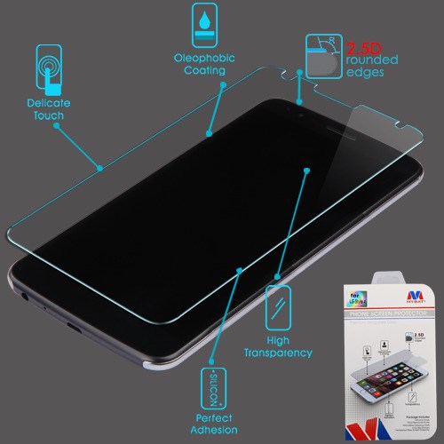 Picture of MyBat Tempered Glass Screen Protector (2.5D) for Lg Stylo 4 / Stylo 4 Plus - Clear