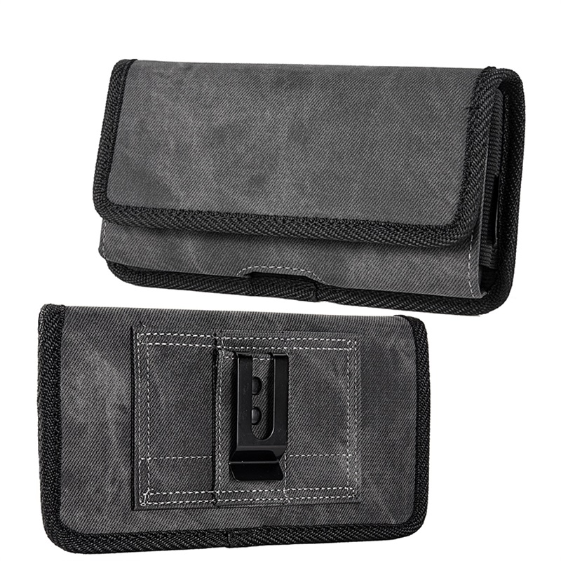 Picture of LUXMO Large Vertical Universal Pouch w/ Dual Card Slots - Dark Denim Fabric