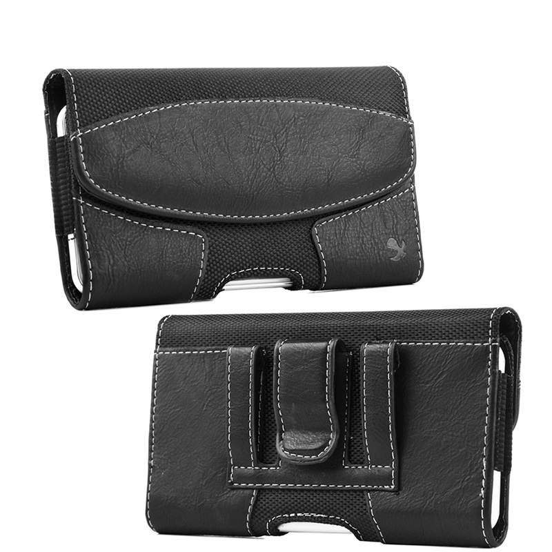 Picture of LUXMO Large Horizontal Universal Suede Leather Pouch - Black