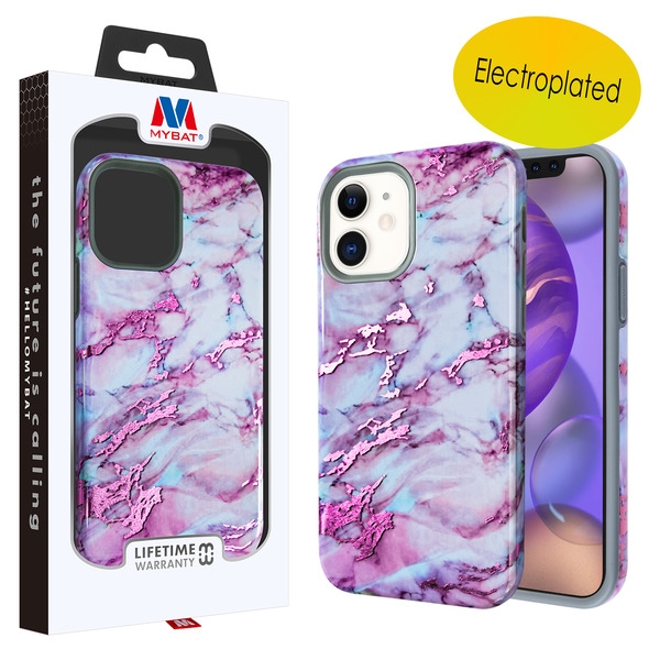 Picture of MyBat Fuse Series Case for Apple iPhone 12 mini (5.4) - Purple Marble