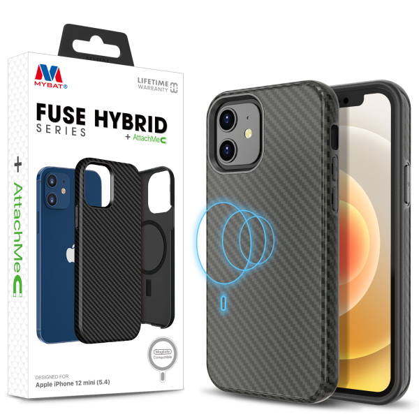 Picture of MyBat Fuse Series Case +AttachMe for Apple iPhone 12 mini (5.4) - Black