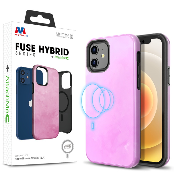 Picture of MyBat Fuse Series Case +AttachMe for Apple iPhone 12 mini (5.4) - Blush Rose