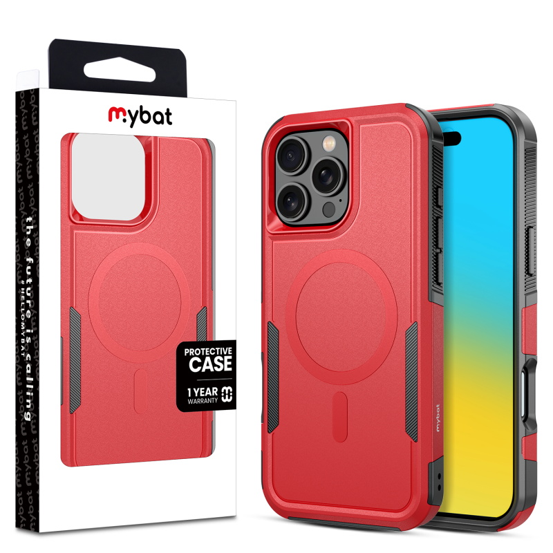 Picture of MyBat Fortress Series for Apple iPhone 16 Pro Max - Red