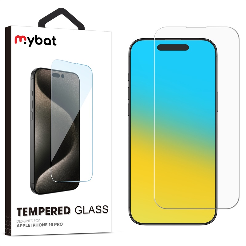 Picture of MyBat Tempered Glass Screen Protector (2.5D) for Apple iPhone 16 Pro - Clear