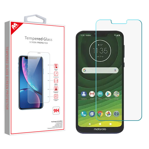 Picture of MyBat Tempered Glass Screen Protector (2.5D) for Motorola Moto G7 Power / Moto G7 Supra - Clear