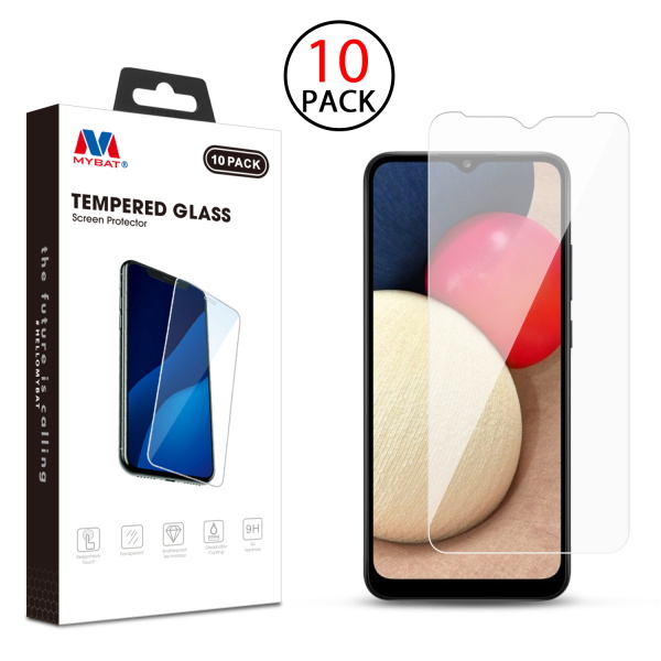 Picture of MyBat Tempered Glass Screen Protector (2.5D)(10-pack) for Samsung Galaxy A02s/Galaxy A037U / Galaxy A03s - Clear