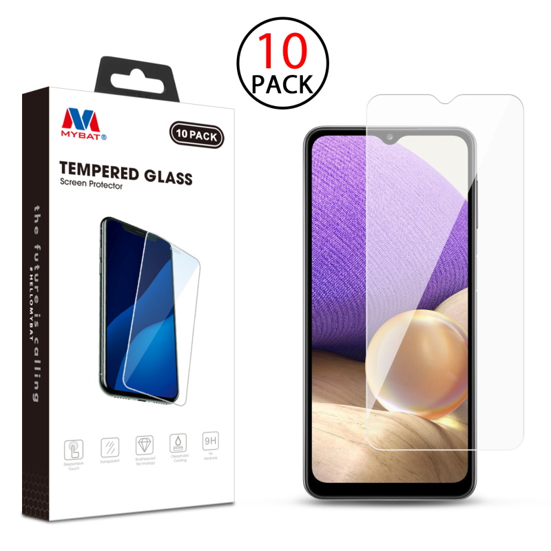 Picture of MyBat Tempered Glass Screen Protector (2.5D)(10-pack) for Samsung Galaxy A32 5G - Clear