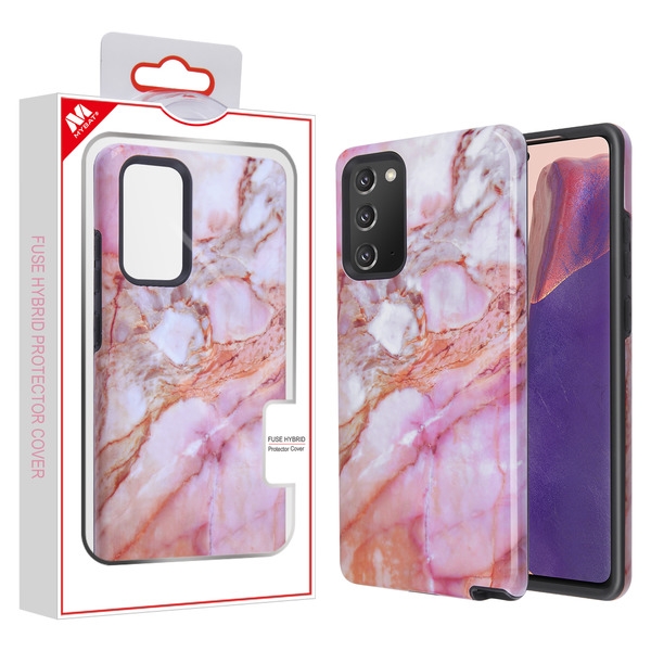 Picture of MyBat Fuse Series Case for Samsung Galaxy Note 20 - Pink Marble