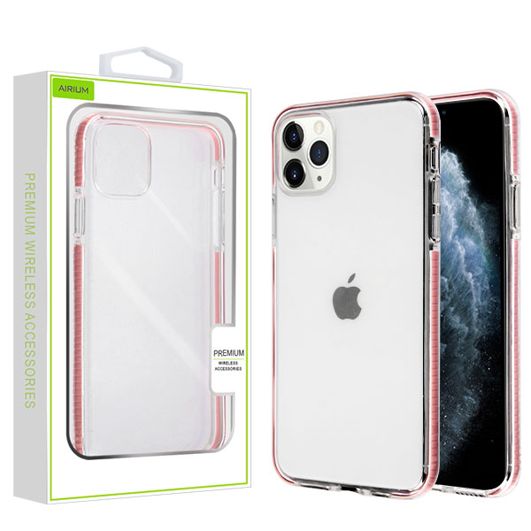 Picture of Airium Bumper Candy Skin Cover for Apple iPhone 11 Pro - Transparent Clear / Pink