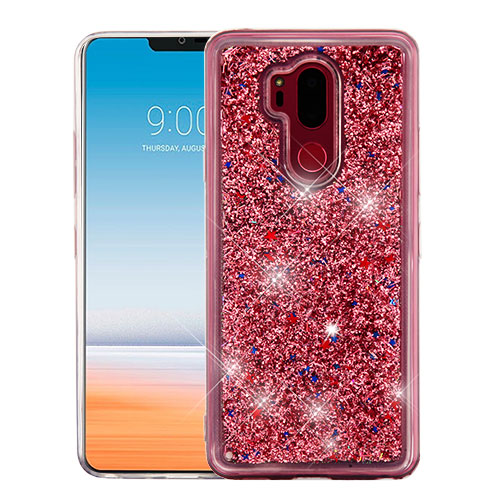 Picture of Airium Quicksand Glitter Hybrid Protector Cover for Lg G710 (G7 Thinq) - Rose Gold