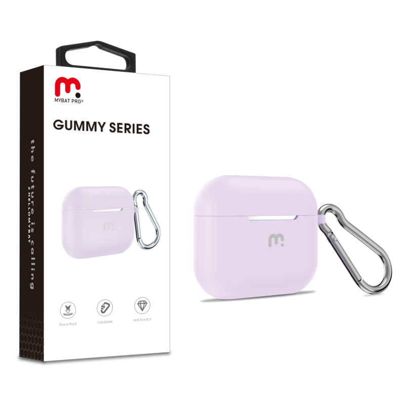 Picture of MyBat Pro Gummy Series Case for Apple AirPods 3 - Light Purple