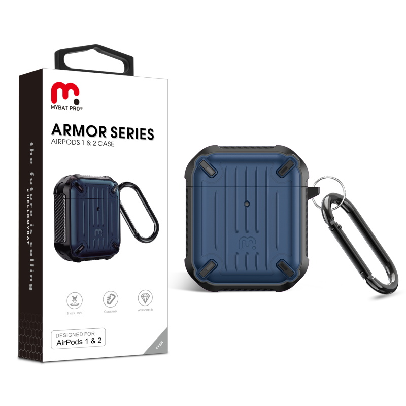 Picture of MyBat Pro Armor Series Case for Apple AirPods Gen 1 and Gen 2 - Blue