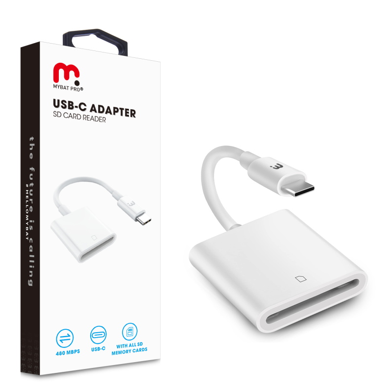 Picture of MyBat Pro USB-C to SD Card Reader - White