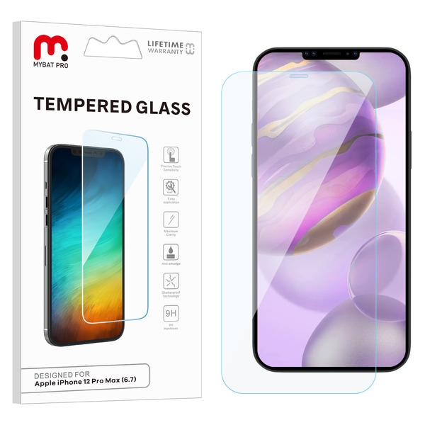 Picture of MyBat Pro  Tempered Glass Screen Protector for Apple iPhone 12 Pro Max (6.7) - Clear