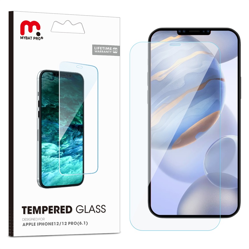 Picture of MyBat Pro  Tempered Glass Screen Protector for Apple iPhone 12 Pro (6.1) / iPhone 12 (6.1) - Clear