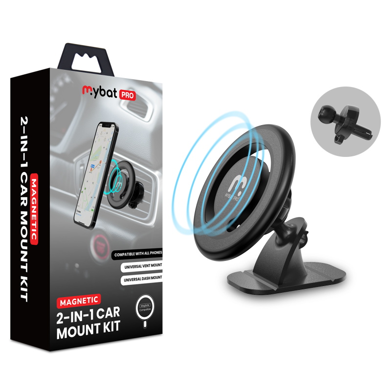 Picture of MyBat Pro 3-in-1 Magnetic Phone Car Mount - Black