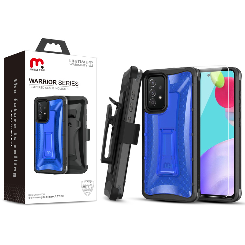 Picture of MyBat Pro Warrior Series Case for Samsung Galaxy A52 5G - Blue