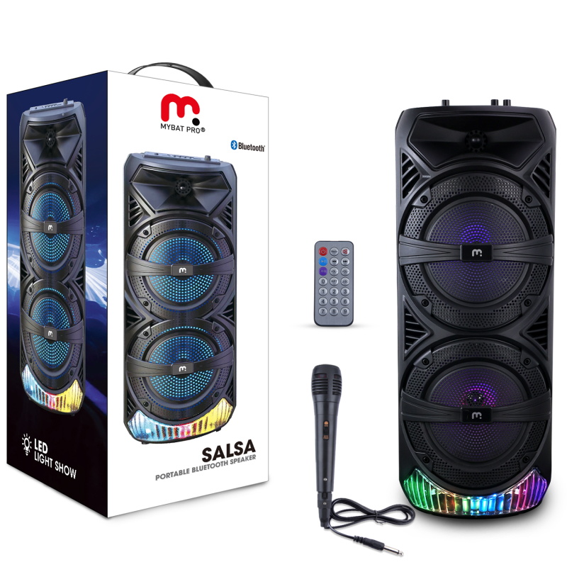 Picture of MyBat Pro Salsa LED Bluetooth Speaker - Black