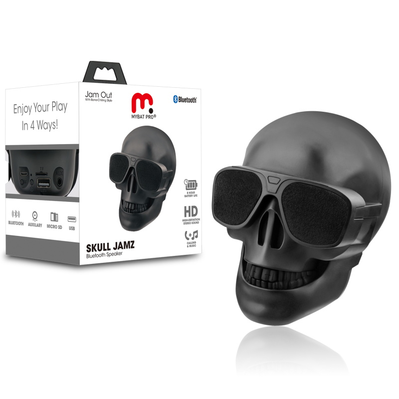 Picture of MyBat Pro Skull Jamz Bluetooth Speaker - Black