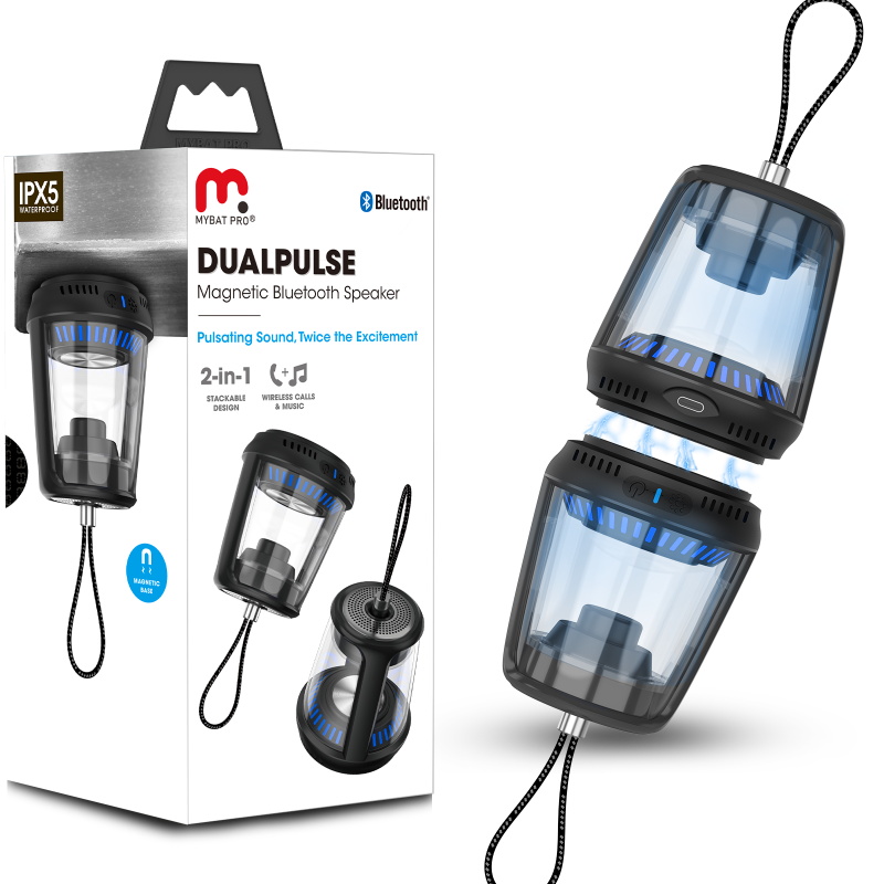 Picture of MyBat Pro DualPulse Magnetic TWS Bluetooth Speaker - Black