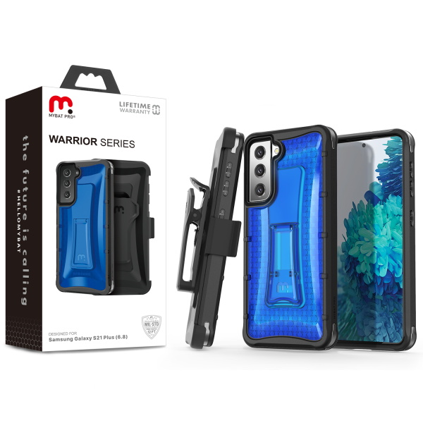 Picture of MyBat Pro Warrior Series Case for Samsung Galaxy S21 Plus - Blue