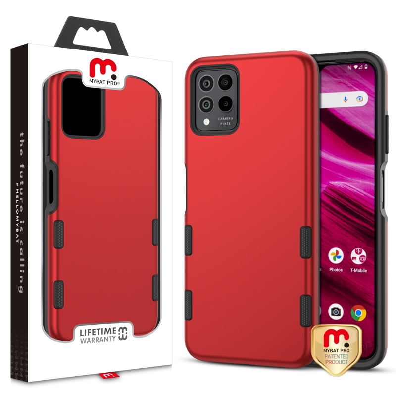 Picture of MyBat Pro TUFF Subs Series Case for T-mobile REVVL 6 Pro 5G - Red