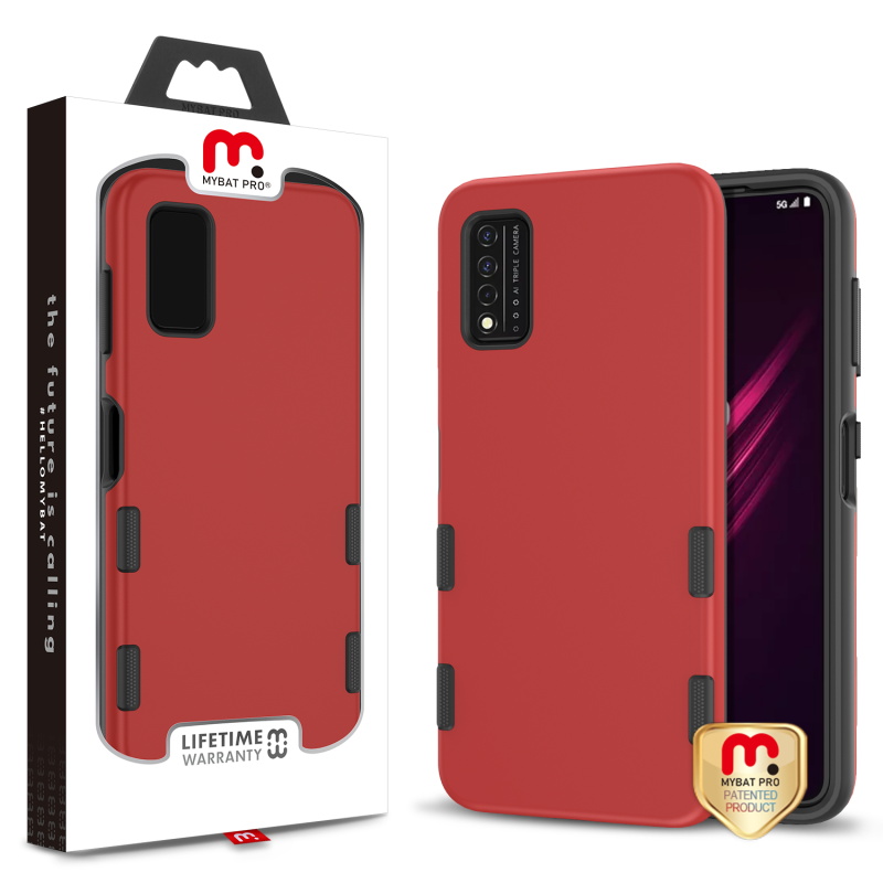 Picture of MyBat Pro Tuff Subs Series Case for T-Mobile Revvl V - Red