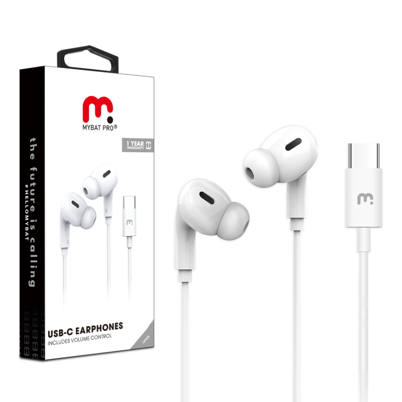 Picture of MyBat Pro USB-C Digital Audio Earphone - White