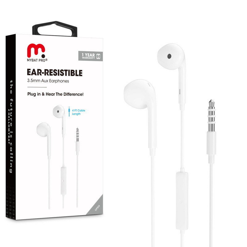 Picture of MyBat Pro 3.5mm Mic  Wired Stereo Handsfree - White