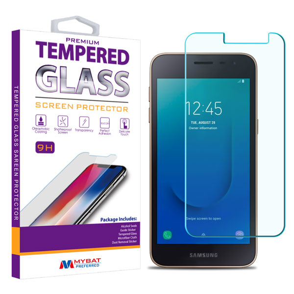 Picture of MyBat Tempered Glass Screen Protector (2.5D) for Samsung J260 (Galaxy J2 Core)/Galaxy J2 Dash / Galaxy J2 Pure - Clear