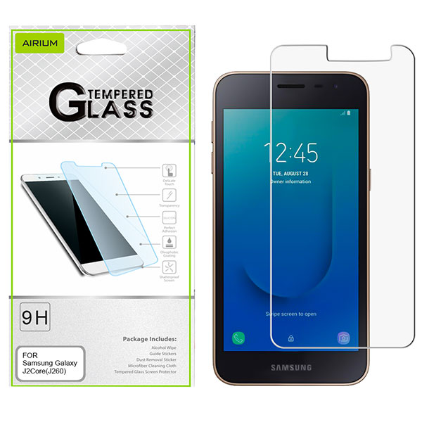 Picture of Airium Tempered Glass Screen Protector (2.5D) for Samsung J260 (Galaxy J2 Core)/Galaxy J2 Dash / Galaxy J2 Pure - Clear