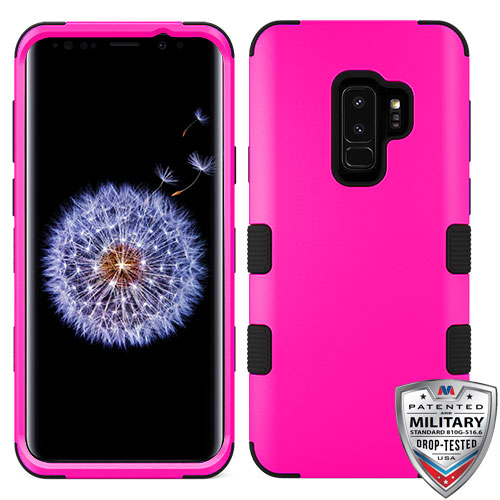 Picture of MyBat TUFF Series Case for Samsung Galaxy S9 Plus - Titanium Solid Hot Pink / Black