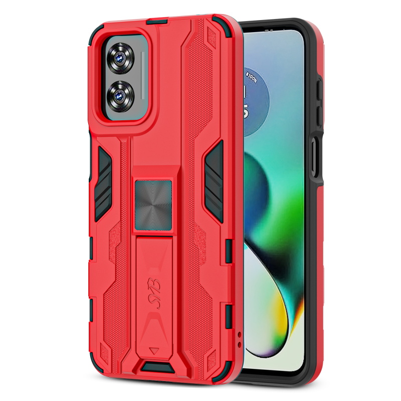 Picture of SYB Reflex Series Case w Kickstand for Motorola Moto G Play 4G (2024) - Red