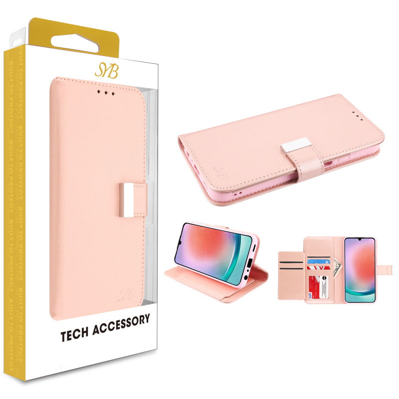 Picture of SYB Wallet Folio Case for Samsung Galaxy A15 5G - Rose Gold