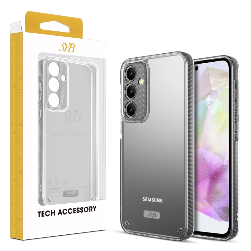 Picture of SYB Sturdy Gummy Cover for Samsung Galaxy A35 5G - Highly Transparent Clear / Transparent Clear