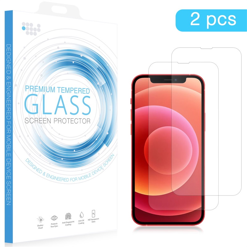 Picture of 2 PACK TEMPERED GLASS SCREEN PROTECTOR 0.33MM ARCING FOR IPHONE 14 (6.1") / IPHONE 13 (6.1") / IPHONE 13 PRO (6.1")