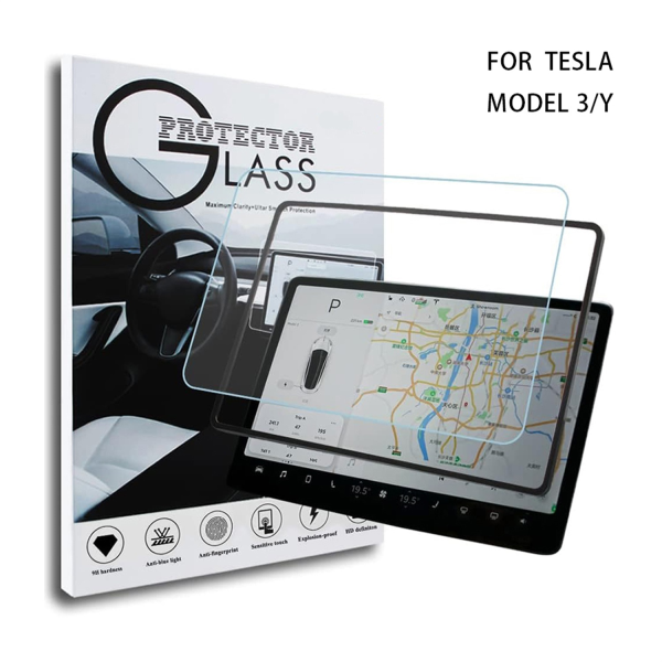 Picture of Dreamify USA Dashboard Touchscreen 15" Anti-Glare Anti-Fingerprint Tempered Glass for Model 3/Y