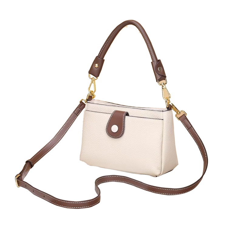 Picture of Roykin TOGO Large Textured Cowhide All-in-One Crossbody Shoulder Bag-Milkshake white