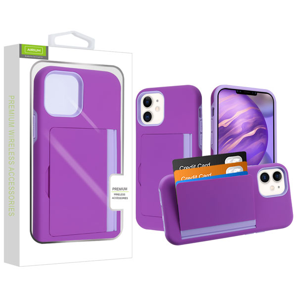 Picture of Airium Poket Hybrid Protector Cover for Apple iPhone 12 mini (5.4) - Purple / Light Purple