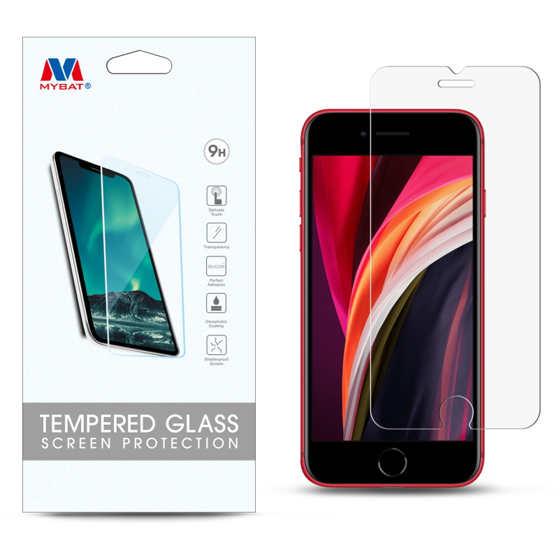 Picture of MyBat Tempered Glass Screen Protector (2.5D) for Apple iPhone SE (2020) / SE (2022) - Clear