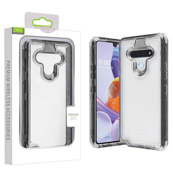 Picture of Airium Hybrid Protector Cover for Lg Stylo 6 - Transparent Smoke / Transparent Clear