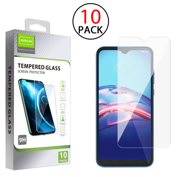 Picture of Airium Tempered Glass Screen Protector (2.5D)(10-pack) for Motorola Moto E (2020) / Moto E7 (2020) - Clear